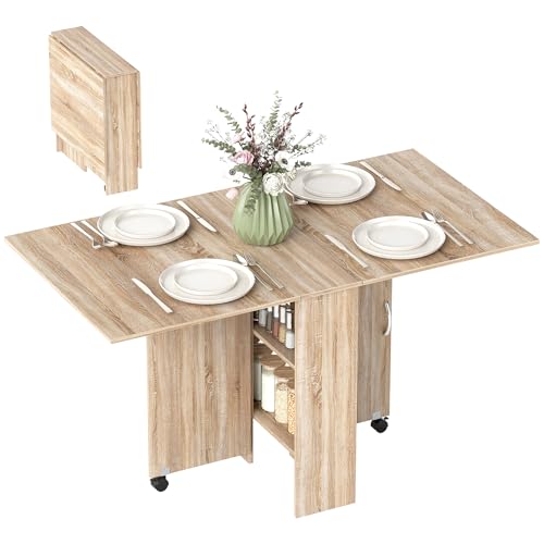 HOMCOM Mesa Plegable de Comedor