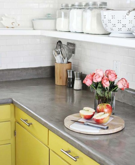 17 cocinas modernas con encimera de cemento