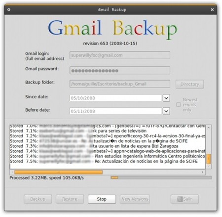 Gmail Backup: hacer copias de seguridad de los correos de Gmail cómodamente