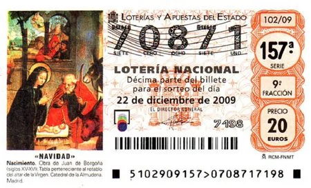 Cuidado con la lotería de navidad, es una costumbre peligrosa