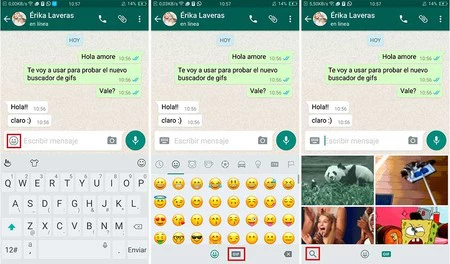 Whatsapp GIF 検索