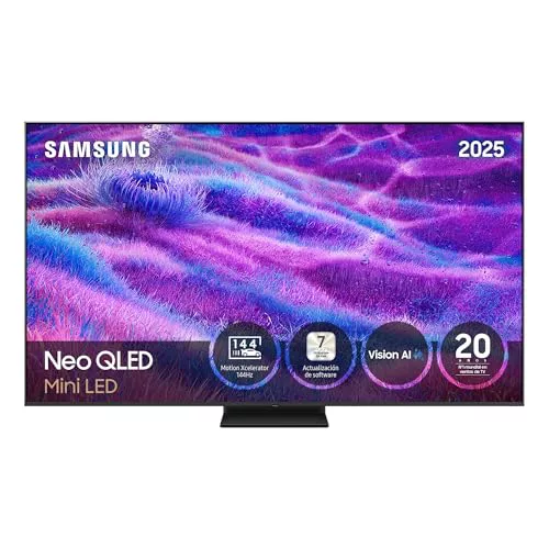 Samsung TV 55 Pulgadas Neo QLED QN80F 4K Mini LED Smart TV con Vision AI, Quantum Matrix Technology Core, Motion Xcelerator 144Hz y Gaming Hub