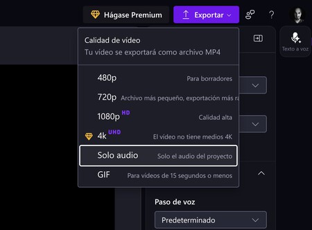Only audio