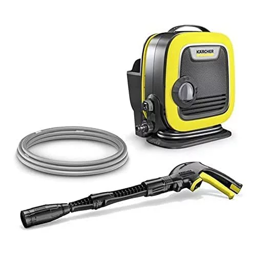 Kärcher Hidrolimpiadora K Mini, presión: máx. 110 bar, caudal: 360 l/h, rendimiento de superficie: 20 m²/h, filtro de agua, peso: 3,9 kg, pistola y tubo de alta presión, lanza Vario Power Jet