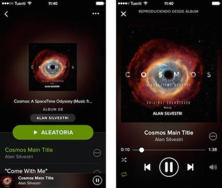 Spotify replantea (sí, otra vez) su interfaz en el iPhone y en OS X