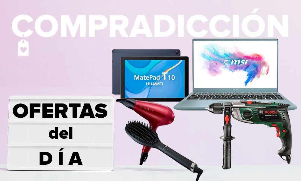 Ofertas del día en Amazon: Portátiles LG y MSI, tabletas Samsung y Huawei, herramientas Bosch o cuidado personal GHD y Remington a precios rebajados