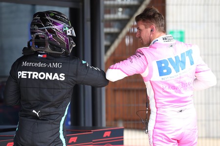 Hamilton Hulkenberg Silverstone F1 2020