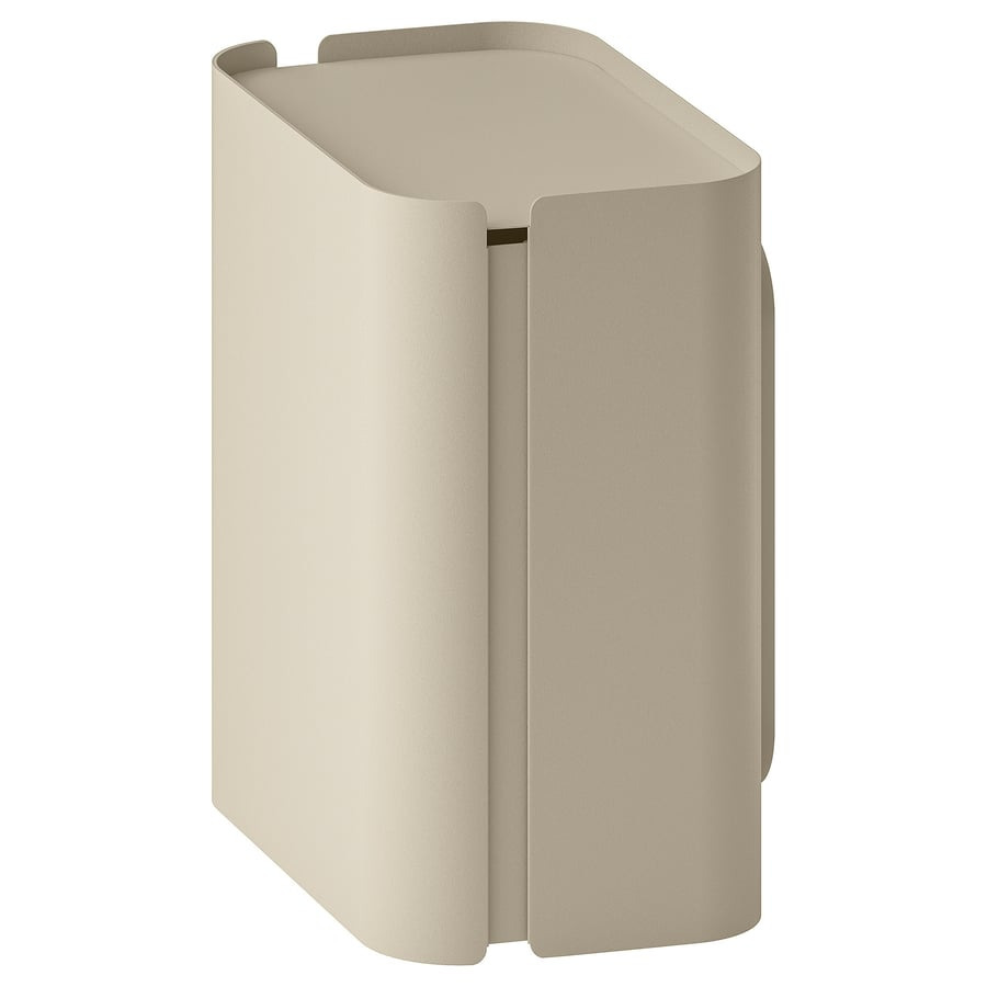 FLORSJÖN - Cubo de basura, beige, 3 l