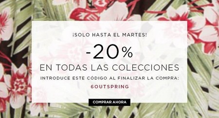20 % de descuento en Mango, online y hasta el martes 29 de abril