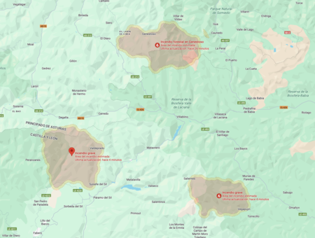 Focos en El Bierzo, Asturias y Villablino