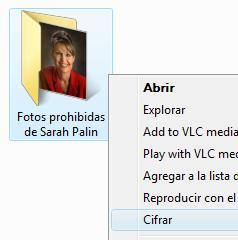 Encriptando las fotos de Sarah Palin