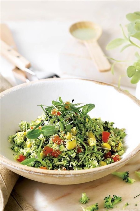 Cus cus de brócoli al curry. Receta vegana fácil y deliciosa