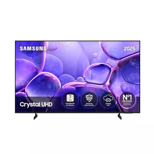 Samsung TV 50 Pulgadas Crystal UHD U8075F 4K Smart TV, Colores increíbles con Crystal Processor 4K, Escucha Todos los Altavoces con Q-Symphony, Datos protegidos Knox Security y Gaming Hub