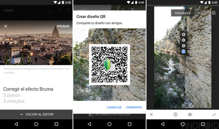 Snapseed 2.16 para Android: ahora con tutoriales, compartir diseño QR y más novedades