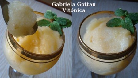 Sorbete de pera. Receta saludable