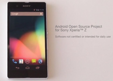 Sony Xperia Z tendrá soporte AOSP directamente desde Sony