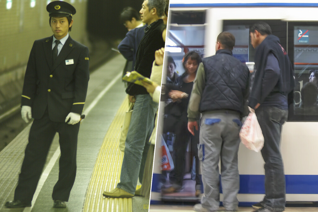 De todo lo que el Metro de Madrid podía copiar de Tokio, ha optado por lo más loco: "empujadores" 