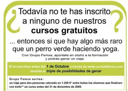 Cursos de formación subvencionados tienen que conseguir alumnos con regalos