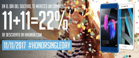 Single´s Day Honor: 11% + 11% de descuento durante el día de los solteros en su web oficial