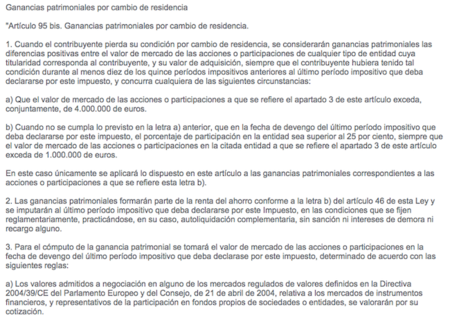 El cambio de residencia en la reforma del IRPF o cómo cerrar la frontera a los empresarios
