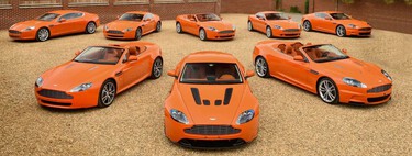 Coleccionistas de coches extravagantes, nivel: comprar una gama completa de Aston Martin y pintarla del color de los 'Cheetos'