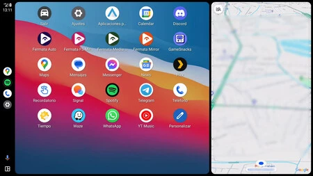 外見的には、Android Auto 12.8 ベータ版は同じままです