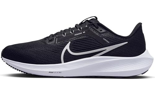 NIKE Air Zoom Pegasus 40, Sneaker Hombre, Black/White-Iron Grey, EU