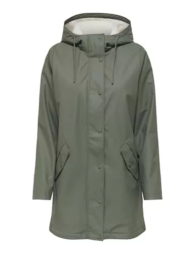 ONLY ONLSALLY Chaqueta Gris S | Largo, Casual, Proceso normal a una temperatura máxima de 30°C