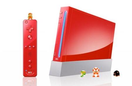 La Wii roja en honor a Super Mario