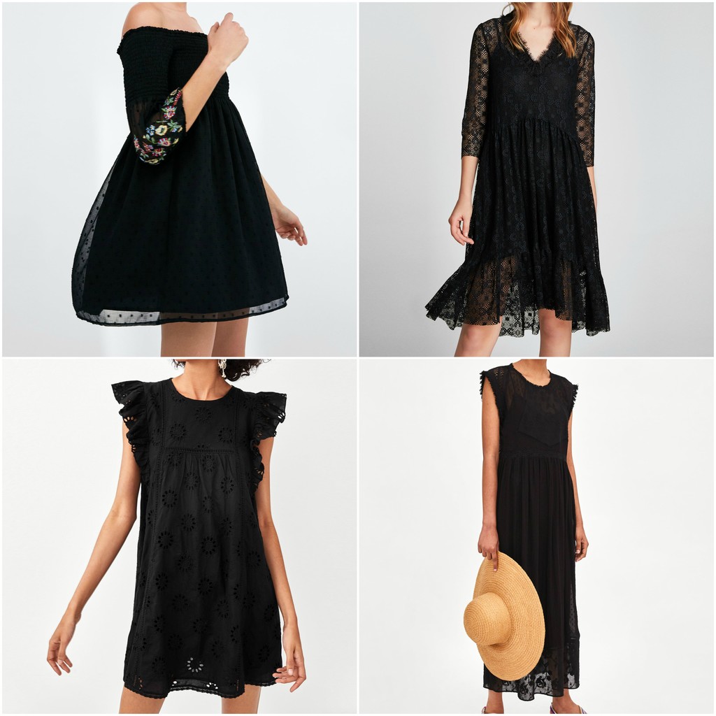21 vestidos negros de Zara que son un flechazo para esta Primavera ...