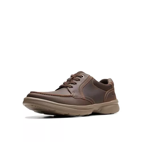 Clarks Bradley Vibe, Oxford para Hombre, Piel de Cera de Abeja, 41.5 EU