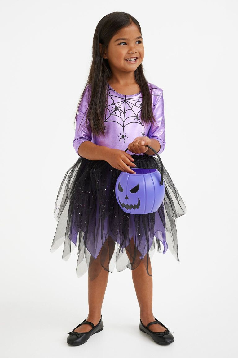 Disfraz de araña con falda de tul