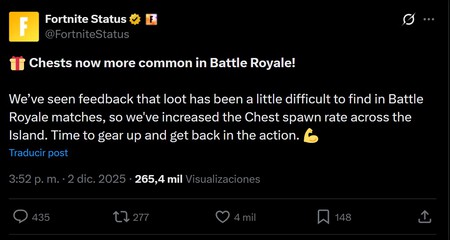Fortnite Ajuste Clave Cofres Battle Royale
