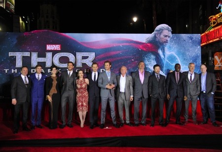 Una de guapas y buenorros en la premiere americana de Thor