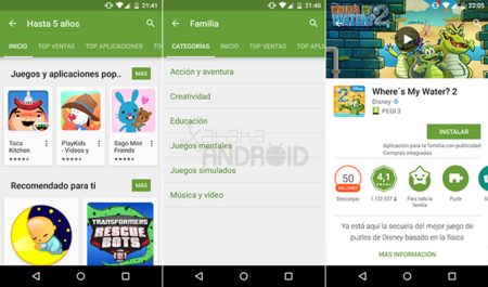 Google Play Familias