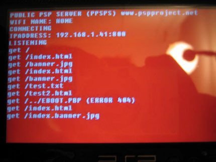 Servidor Web para la PSP