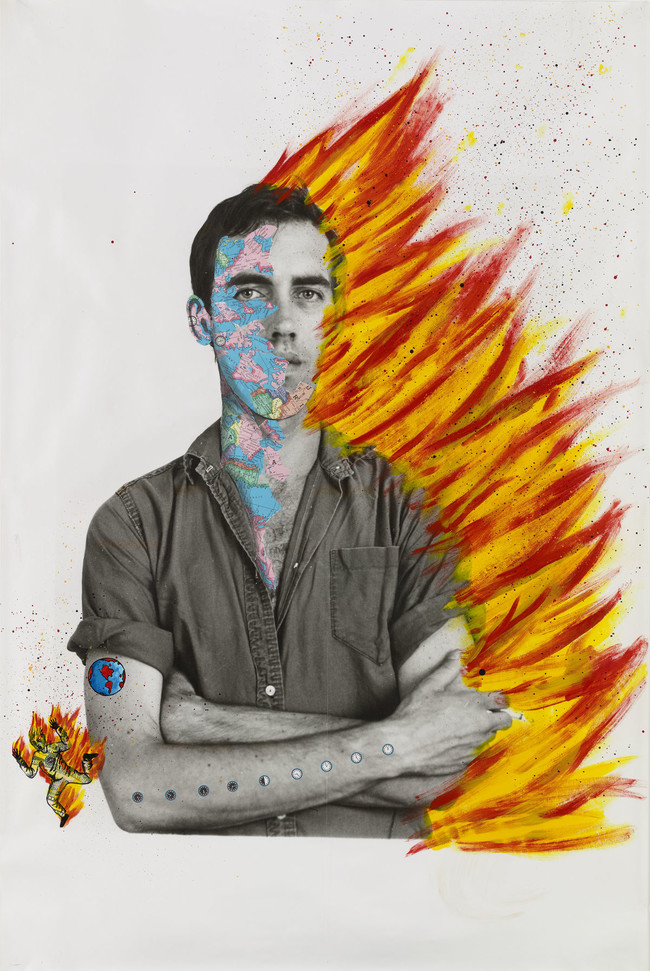 Large Portrait Self Portrait Of David Wojnarowicz