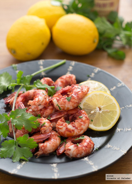 Receta de gambas al limón con salsa Hoisin
