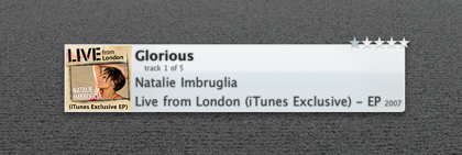 NowPlaying: Widget con información sobre lo que estás escuchando en iTunes