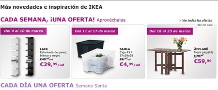Ikea nos ofrece ofertas semanales y diarias muy interesantes