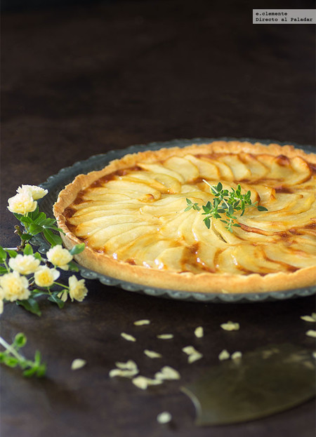 Tarta-flan de manzana. Receta