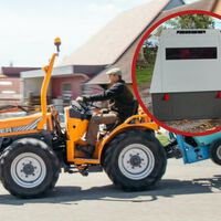 Condenado a pagar 4.300 euros por robar un radar en una manifestación: se lo llevó en el tractor y lo tiró en una rotonda