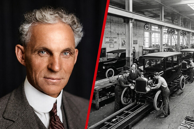 Henry Ford Y Linea De Montahe De Ford