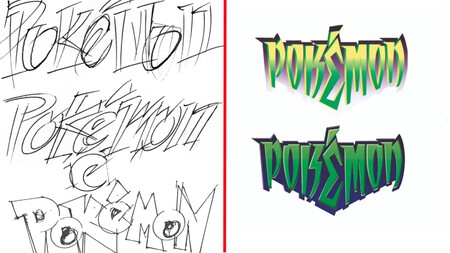 Primeros Bocetos Logo Pokemon Nintendo