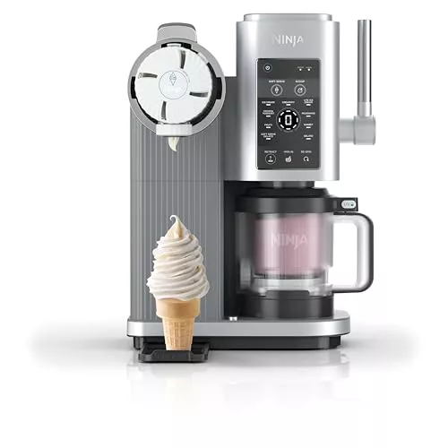 Ninja CREAMi Scoop & Swirl máquina de helados y máquina de yogurt helado con 2 tarrinas