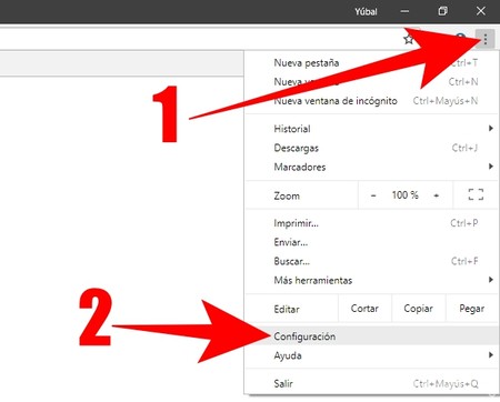 Configuracion Chrome