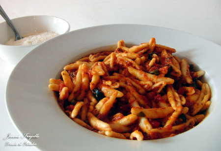 Capunti a la puttanesca. Receta