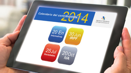 El calendario del contribuyente 2014 ya está disponible