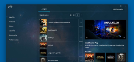 Intel tiene una nueva app para optimizar el rendimiento de tus videojuegos en Windows 10