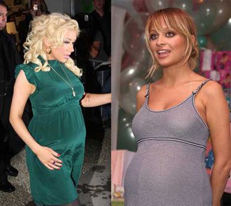 Nicole Richie y Christina Aguilera ya son mamás